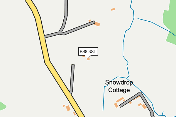 BS8 3ST map - OS OpenMap – Local (Ordnance Survey)
