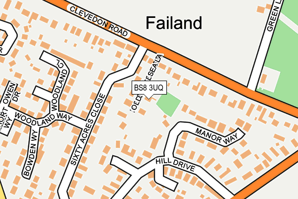BS8 3UQ map - OS OpenMap – Local (Ordnance Survey) BS8 3UQ map - OS OpenMap – Local (Ordnance Survey)