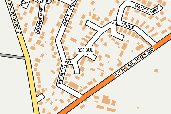 BS8 3UU map - OS OpenMap – Local (Ordnance Survey) BS8 3UU map - OS OpenMap – Local (Ordnance Survey)