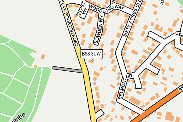 BS8 3UW map - OS OpenMap – Local (Ordnance Survey) BS8 3UW map - OS OpenMap – Local (Ordnance Survey)