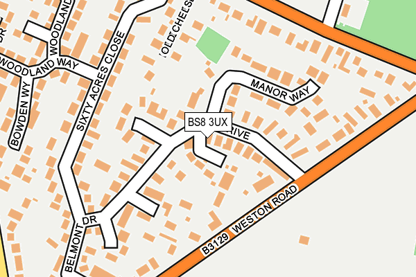 BS8 3UX map - OS OpenMap – Local (Ordnance Survey) BS8 3UX map - OS OpenMap – Local (Ordnance Survey)