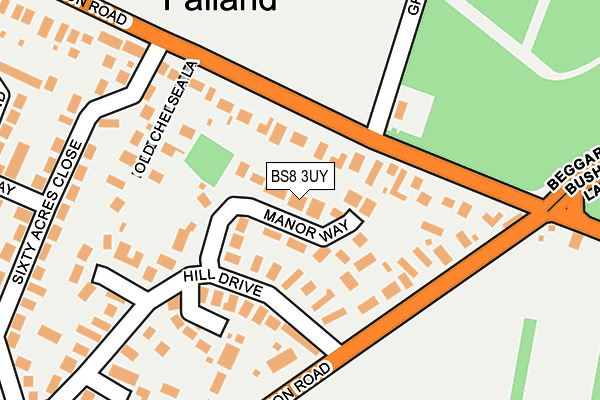 BS8 3UY map - OS OpenMap – Local (Ordnance Survey) BS8 3UY map - OS OpenMap – Local (Ordnance Survey)
