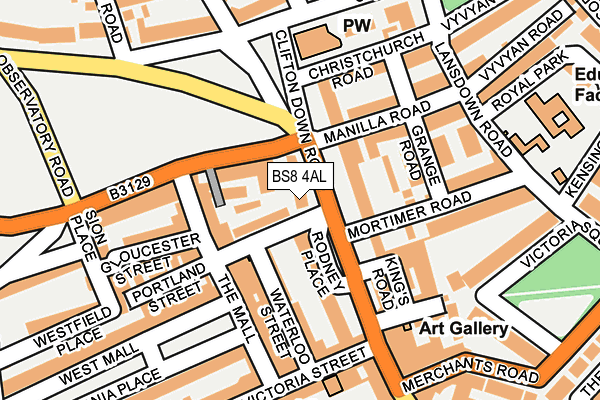 BS8 4AL map - OS OpenMap – Local (Ordnance Survey) BS8 4AL map - OS OpenMap – Local (Ordnance Survey)