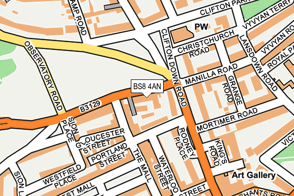 BS8 4AN map - OS OpenMap – Local (Ordnance Survey) BS8 4AN map - OS OpenMap – Local (Ordnance Survey)