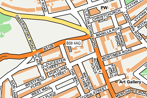 BS8 4AQ map - OS OpenMap – Local (Ordnance Survey) BS8 4AQ map - OS OpenMap – Local (Ordnance Survey)