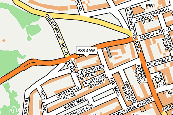 BS8 4AW map - OS OpenMap – Local (Ordnance Survey) BS8 4AW map - OS OpenMap – Local (Ordnance Survey)