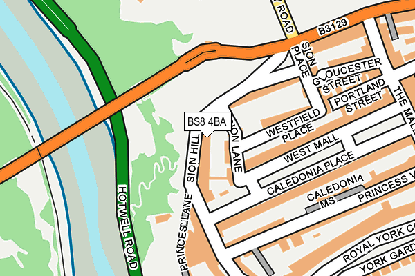 BS8 4BA map - OS OpenMap – Local (Ordnance Survey) BS8 4BA map - OS OpenMap – Local (Ordnance Survey)