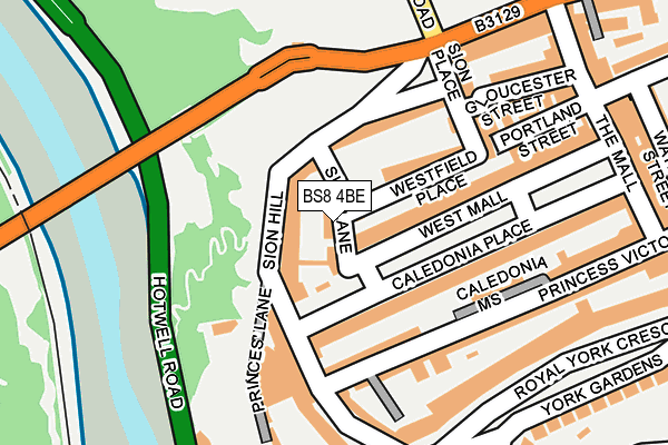 BS8 4BE map - OS OpenMap – Local (Ordnance Survey) BS8 4BE map - OS OpenMap – Local (Ordnance Survey)