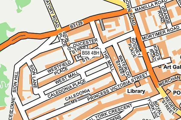 BS8 4BH map - OS OpenMap – Local (Ordnance Survey) BS8 4BH map - OS OpenMap – Local (Ordnance Survey)