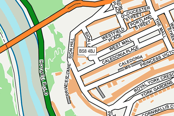BS8 4BJ map - OS OpenMap – Local (Ordnance Survey) BS8 4BJ map - OS OpenMap – Local (Ordnance Survey)