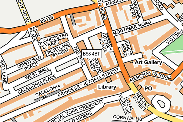 BS8 4BT map - OS OpenMap – Local (Ordnance Survey) BS8 4BT map - OS OpenMap – Local (Ordnance Survey)