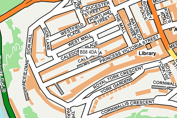 BS8 4DA map - OS OpenMap – Local (Ordnance Survey) BS8 4DA map - OS OpenMap – Local (Ordnance Survey)