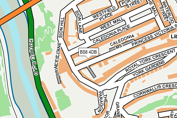 BS8 4DB map - OS OpenMap – Local (Ordnance Survey) BS8 4DB map - OS OpenMap – Local (Ordnance Survey)