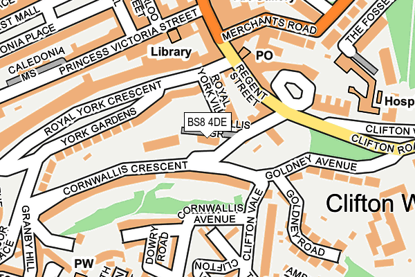 BS8 4DE map - OS OpenMap – Local (Ordnance Survey) BS8 4DE map - OS OpenMap – Local (Ordnance Survey)