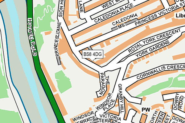 BS8 4DG map - OS OpenMap – Local (Ordnance Survey) BS8 4DG map - OS OpenMap – Local (Ordnance Survey)
