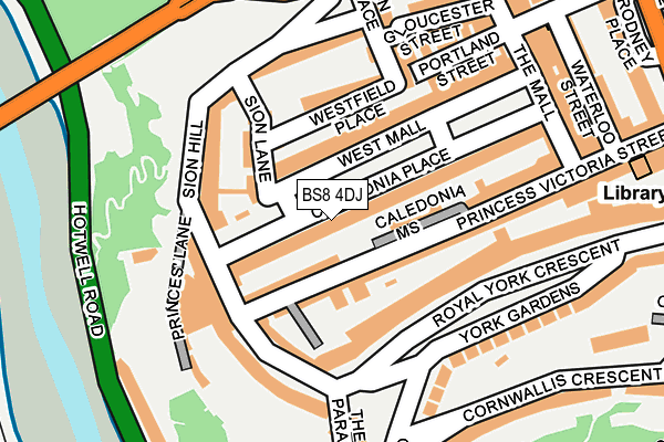BS8 4DJ map - OS OpenMap – Local (Ordnance Survey) BS8 4DJ map - OS OpenMap – Local (Ordnance Survey)