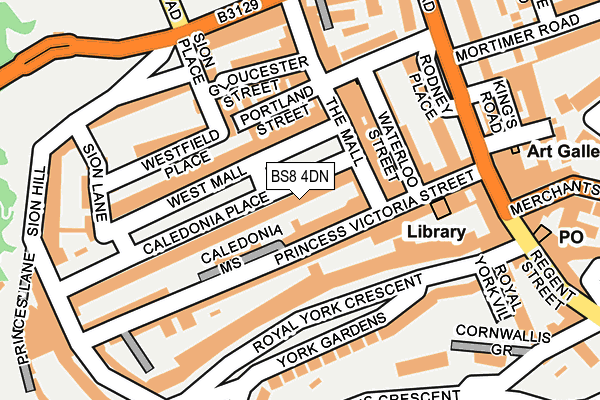 BS8 4DN map - OS OpenMap – Local (Ordnance Survey) BS8 4DN map - OS OpenMap – Local (Ordnance Survey)