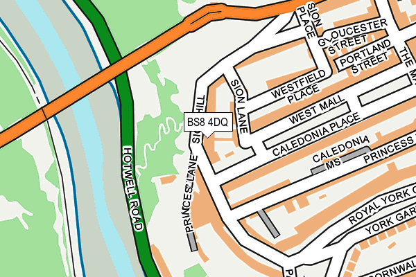 BS8 4DQ map - OS OpenMap – Local (Ordnance Survey) BS8 4DQ map - OS OpenMap – Local (Ordnance Survey)