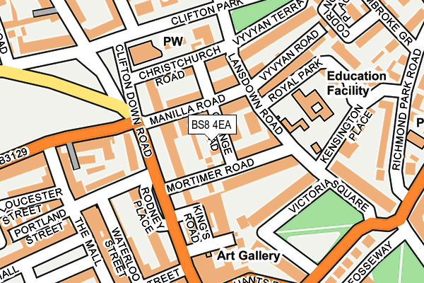 BS8 4EA map - OS OpenMap – Local (Ordnance Survey) BS8 4EA map - OS OpenMap – Local (Ordnance Survey)
