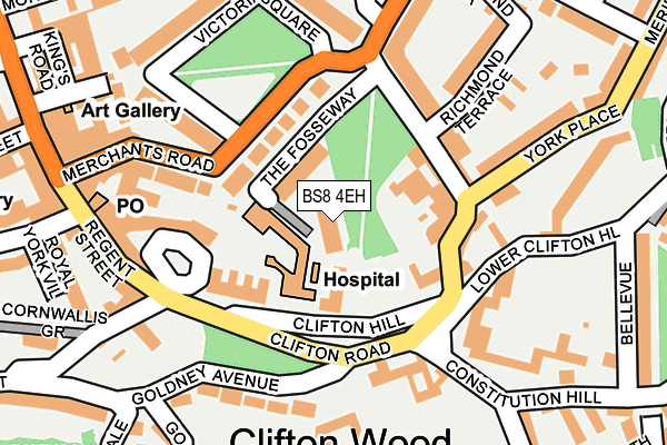 BS8 4EH map - OS OpenMap – Local (Ordnance Survey) BS8 4EH map - OS OpenMap – Local (Ordnance Survey)