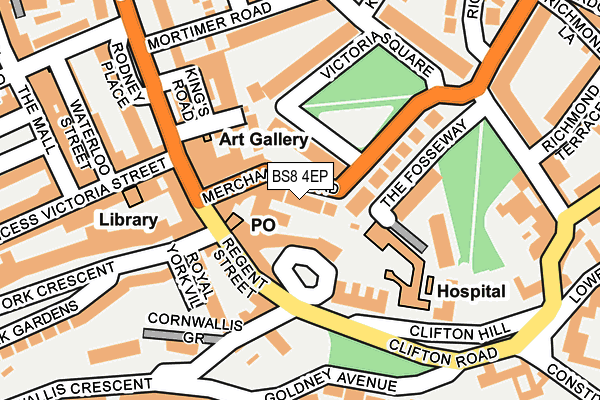 BS8 4EP map - OS OpenMap – Local (Ordnance Survey) BS8 4EP map - OS OpenMap – Local (Ordnance Survey)
