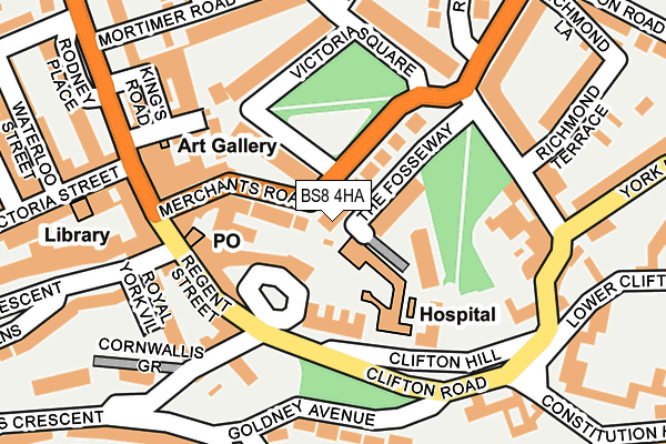 BS8 4HA map - OS OpenMap – Local (Ordnance Survey) BS8 4HA map - OS OpenMap – Local (Ordnance Survey)