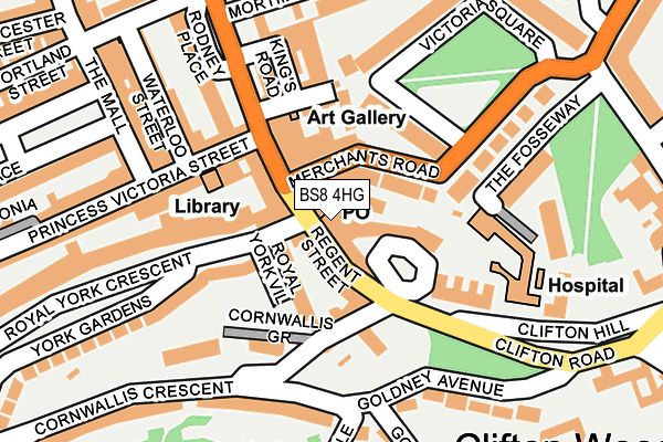 BS8 4HG map - OS OpenMap – Local (Ordnance Survey) BS8 4HG map - OS OpenMap – Local (Ordnance Survey)
