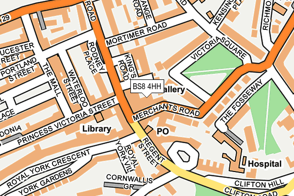 BS8 4HH map - OS OpenMap – Local (Ordnance Survey) BS8 4HH map - OS OpenMap – Local (Ordnance Survey)