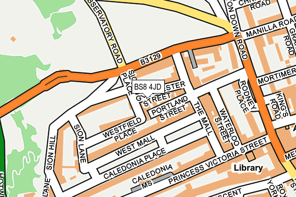 BS8 4JD map - OS OpenMap – Local (Ordnance Survey) BS8 4JD map - OS OpenMap – Local (Ordnance Survey)