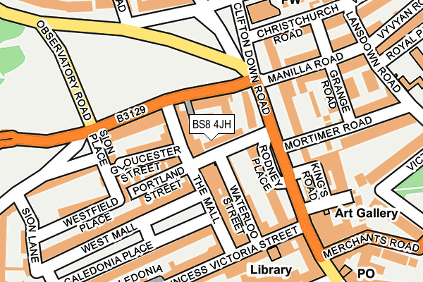 BS8 4JH map - OS OpenMap – Local (Ordnance Survey) BS8 4JH map - OS OpenMap – Local (Ordnance Survey)