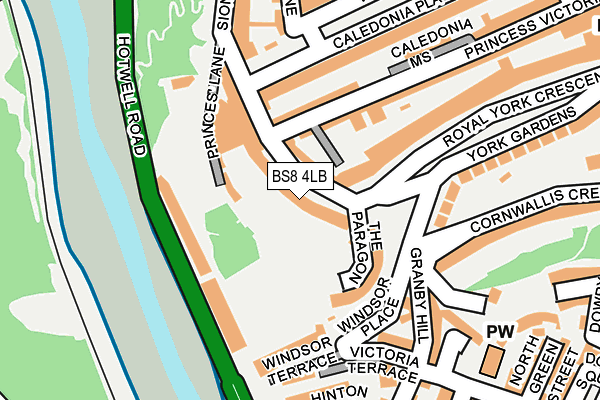 BS8 4LB map - OS OpenMap – Local (Ordnance Survey) BS8 4LB map - OS OpenMap – Local (Ordnance Survey)