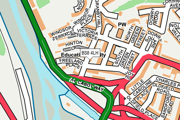 BS8 4LH map - OS OpenMap – Local (Ordnance Survey) BS8 4LH map - OS OpenMap – Local (Ordnance Survey)
