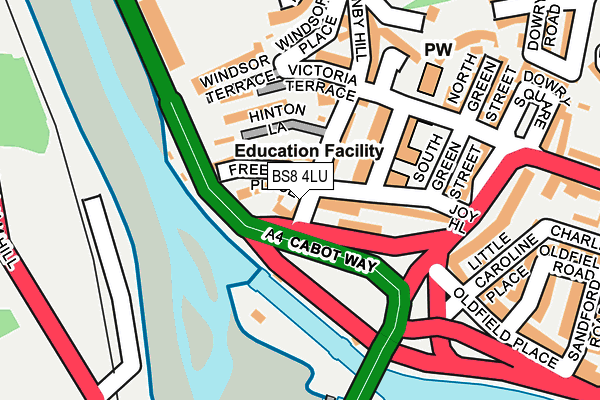 BS8 4LU map - OS OpenMap – Local (Ordnance Survey) BS8 4LU map - OS OpenMap – Local (Ordnance Survey)