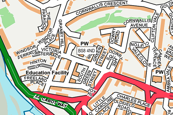 BS8 4ND map - OS OpenMap – Local (Ordnance Survey) BS8 4ND map - OS OpenMap – Local (Ordnance Survey)