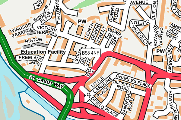 BS8 4NF map - OS OpenMap – Local (Ordnance Survey) BS8 4NF map - OS OpenMap – Local (Ordnance Survey)