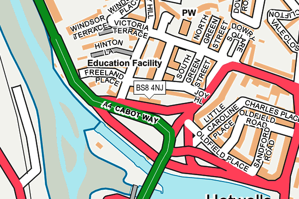 BS8 4NJ map - OS OpenMap – Local (Ordnance Survey) BS8 4NJ map - OS OpenMap – Local (Ordnance Survey)