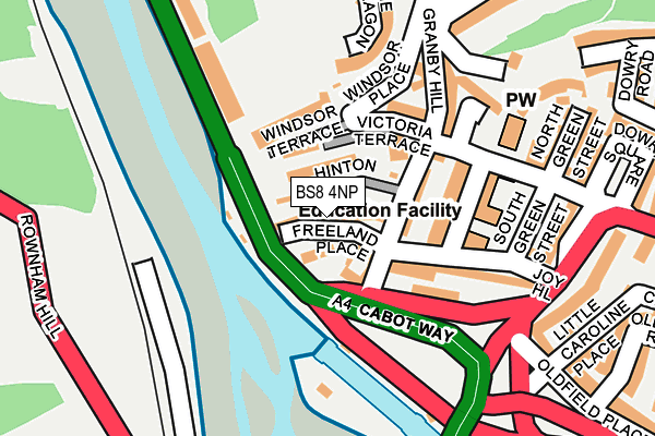 BS8 4NP map - OS OpenMap – Local (Ordnance Survey) BS8 4NP map - OS OpenMap – Local (Ordnance Survey)