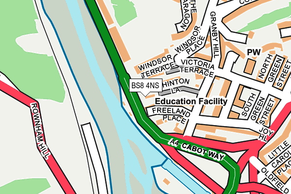 BS8 4NS map - OS OpenMap – Local (Ordnance Survey) BS8 4NS map - OS OpenMap – Local (Ordnance Survey)