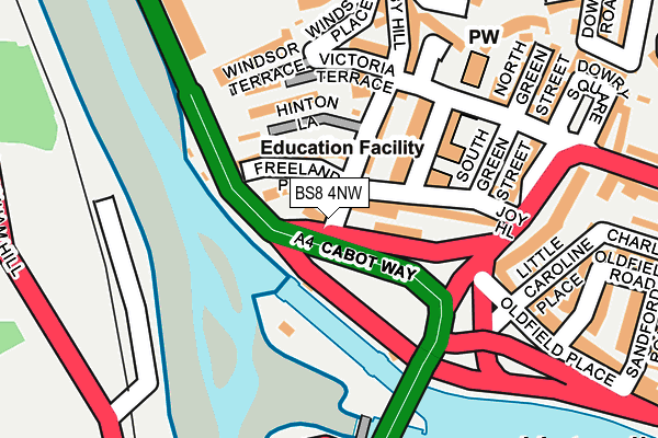 BS8 4NW map - OS OpenMap – Local (Ordnance Survey) BS8 4NW map - OS OpenMap – Local (Ordnance Survey)