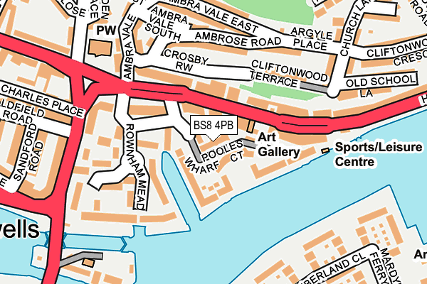 BS8 4PB map - OS OpenMap – Local (Ordnance Survey) BS8 4PB map - OS OpenMap – Local (Ordnance Survey)