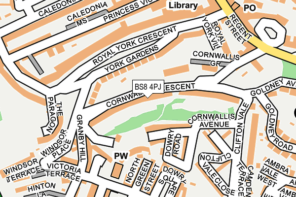 BS8 4PJ map - OS OpenMap – Local (Ordnance Survey) BS8 4PJ map - OS OpenMap – Local (Ordnance Survey)
