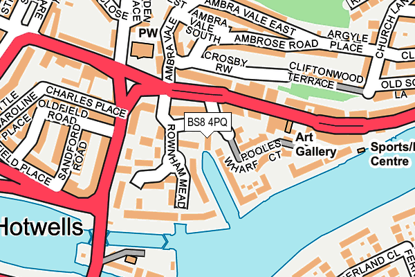 BS8 4PQ map - OS OpenMap – Local (Ordnance Survey) BS8 4PQ map - OS OpenMap – Local (Ordnance Survey)