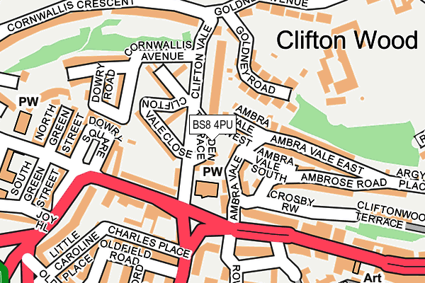 BS8 4PU map - OS OpenMap – Local (Ordnance Survey) BS8 4PU map - OS OpenMap – Local (Ordnance Survey)