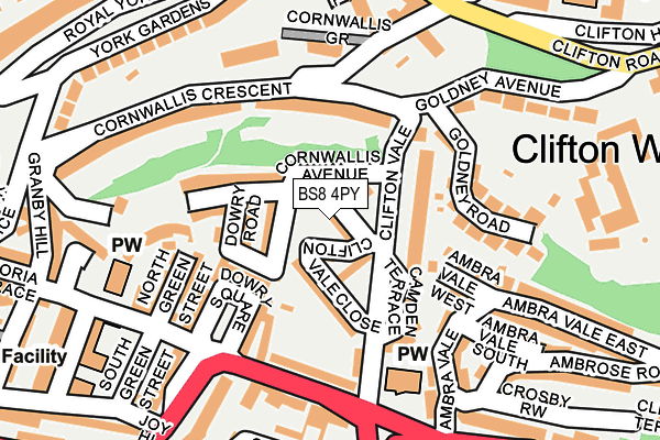 BS8 4PY map - OS OpenMap – Local (Ordnance Survey) BS8 4PY map - OS OpenMap – Local (Ordnance Survey)