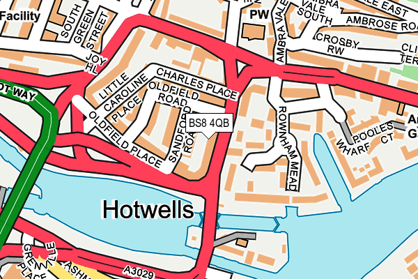 BS8 4QB map - OS OpenMap – Local (Ordnance Survey) BS8 4QB map - OS OpenMap – Local (Ordnance Survey)