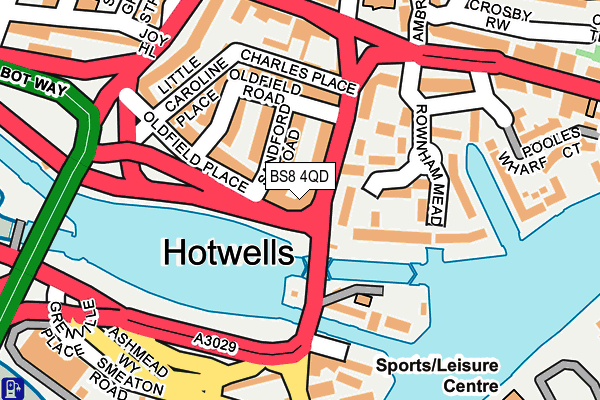 BS8 4QD map - OS OpenMap – Local (Ordnance Survey) BS8 4QD map - OS OpenMap – Local (Ordnance Survey)