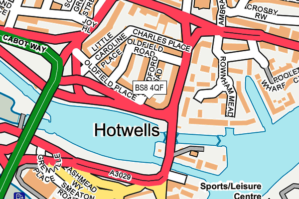 BS8 4QF map - OS OpenMap – Local (Ordnance Survey) BS8 4QF map - OS OpenMap – Local (Ordnance Survey)