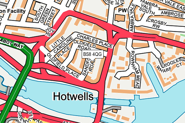 BS8 4QG map - OS OpenMap – Local (Ordnance Survey)