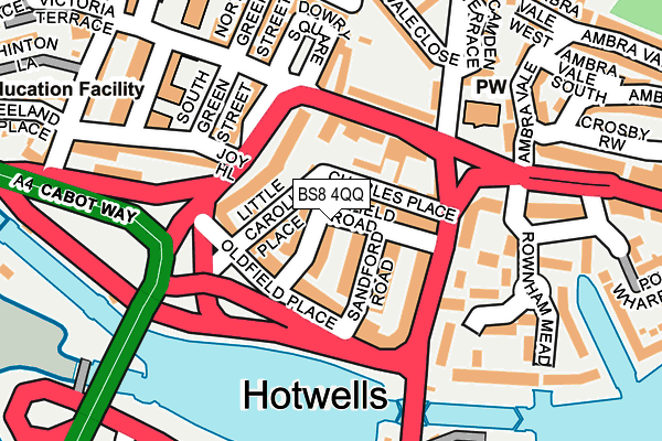 BS8 4QQ map - OS OpenMap – Local (Ordnance Survey) BS8 4QQ map - OS OpenMap – Local (Ordnance Survey)