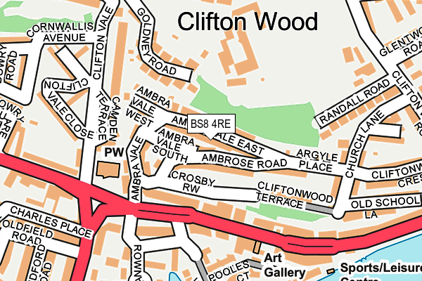BS8 4RE map - OS OpenMap – Local (Ordnance Survey) BS8 4RE map - OS OpenMap – Local (Ordnance Survey)